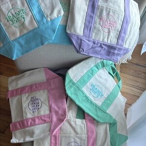 Trader Joe’s mini pastel bags set of 8. Bags are NWT.